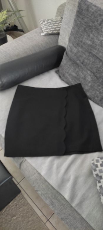 Jupe portefeuille noire