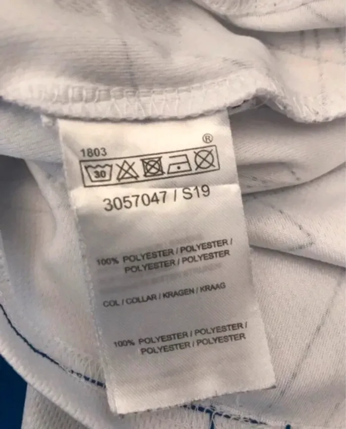 Tshirt bleu et blanc zeeman garçon polyester - photo numéro 7