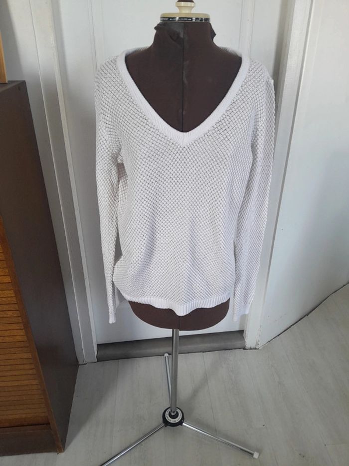 Pull léger col V Breal coton