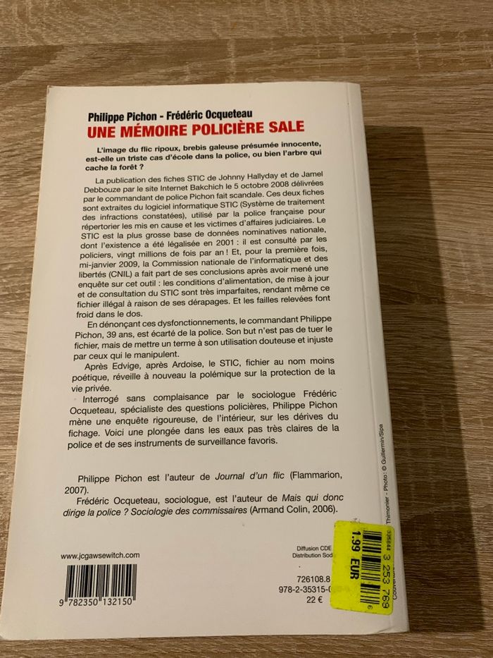 Une mémoire policière sale - photo numéro 2