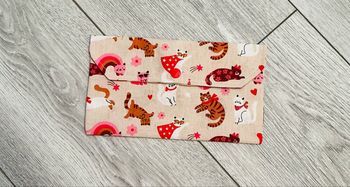 Pochette pour serviette de cantine petits chats