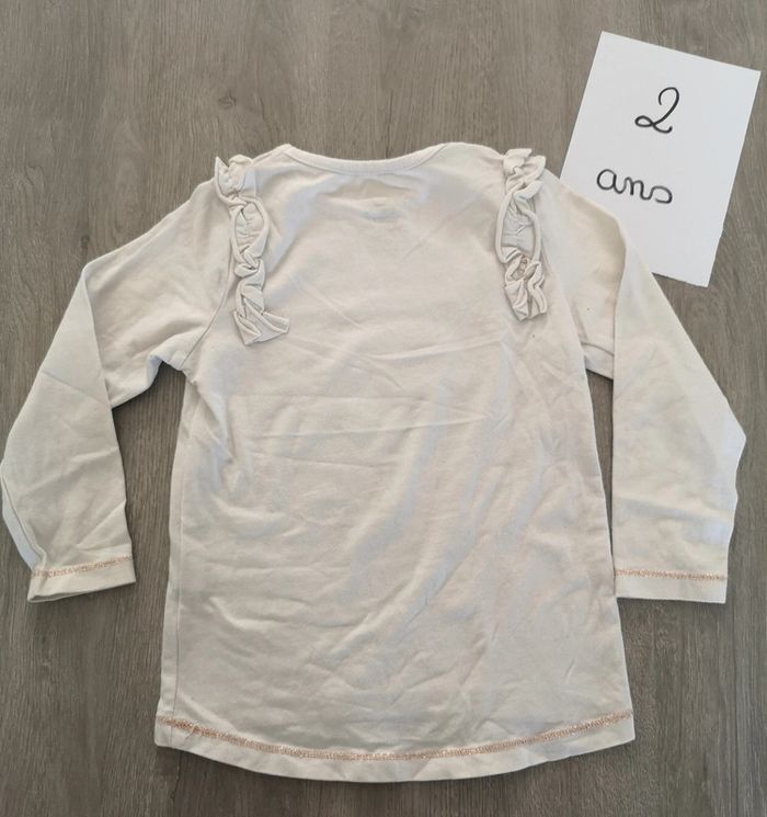 Tee shirt manche longue smiley 2 ans - photo numéro 4