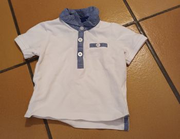 Polo blanc kimbaloo 3 mois