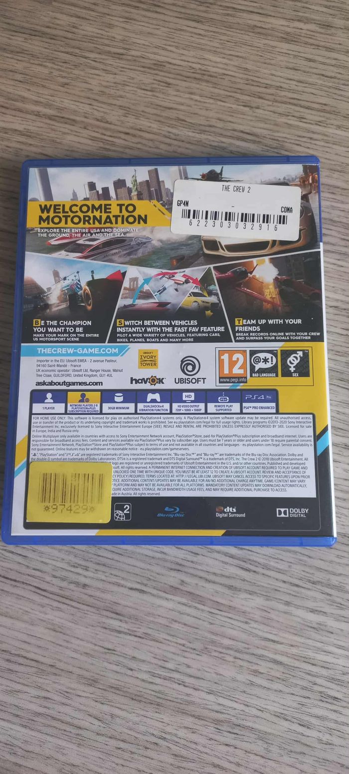 jeu ps4 the crew 2 - photo numéro 2