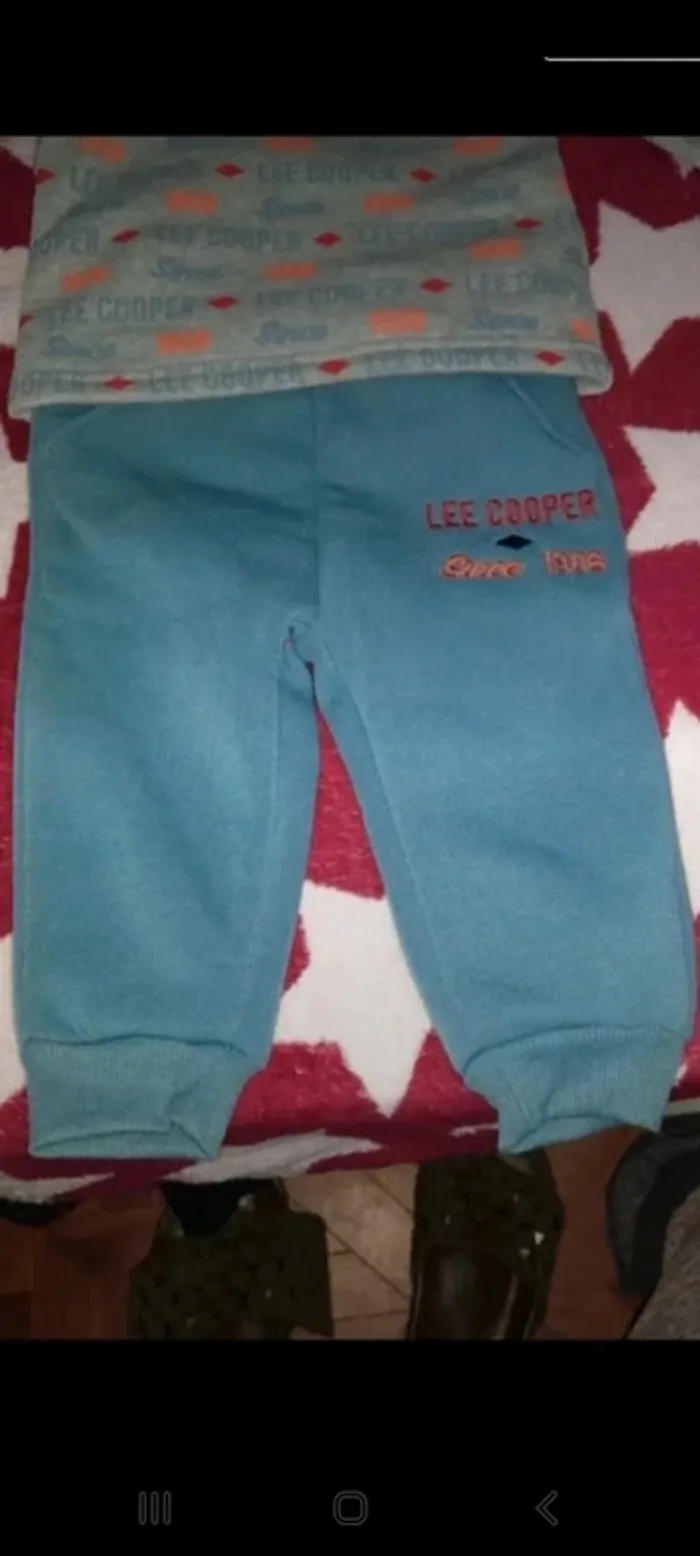 Ensemble jogging garçon lee cooper neuf - photo numéro 4