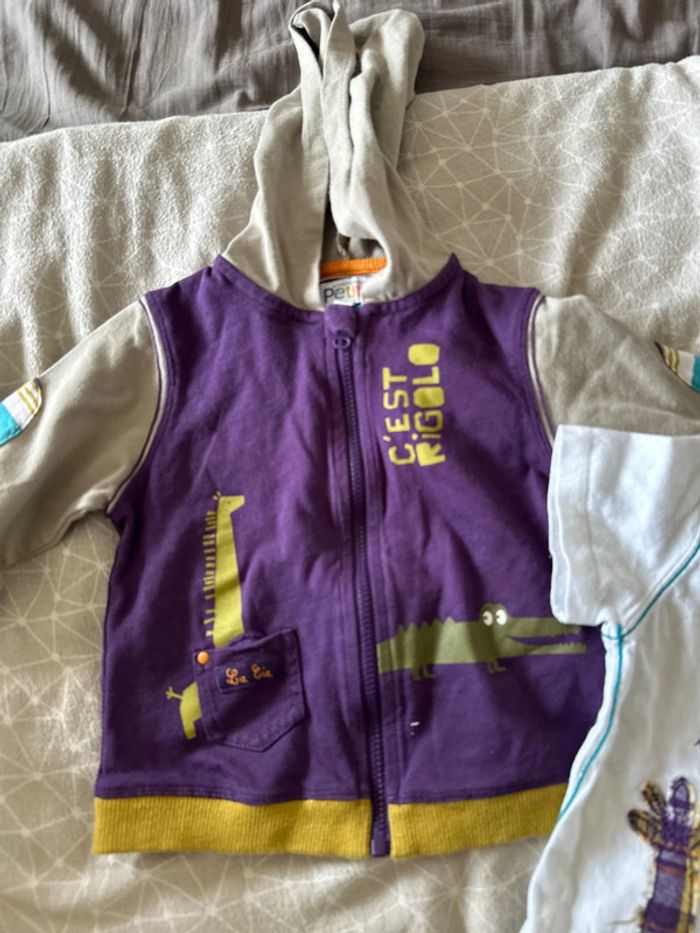 La compagnie des petits gilet et t-shirt 12m - photo numéro 3