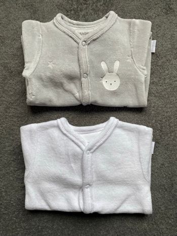2 pyjamas 0 mois naissance 46cm