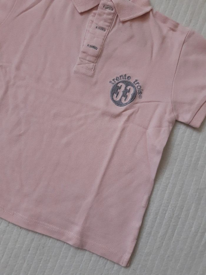Polo rose Trente Trois 4/5 ans - photo numéro 2