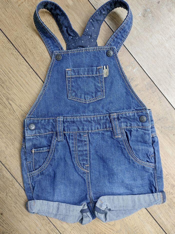 Salopette short jeans tbe
