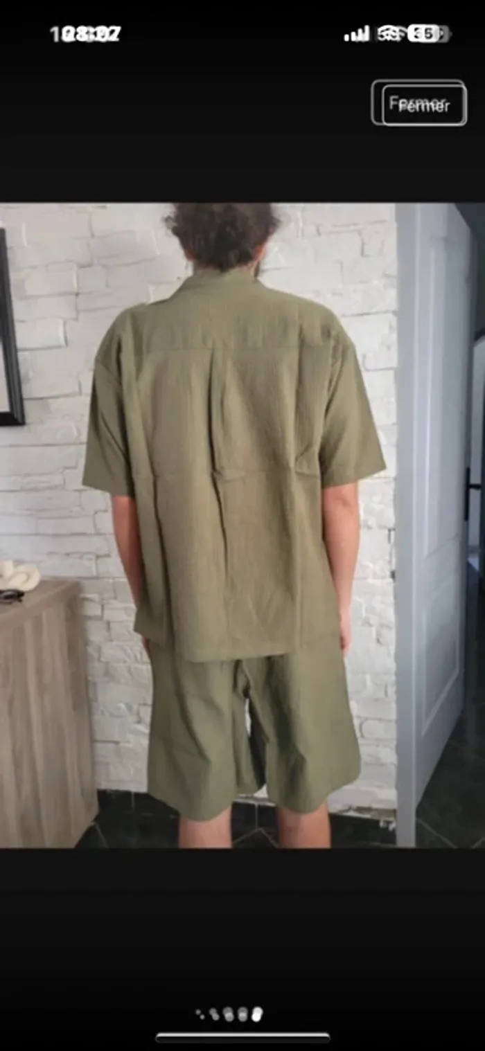 Ensemble bermuda et chemise neuf L - photo numéro 4