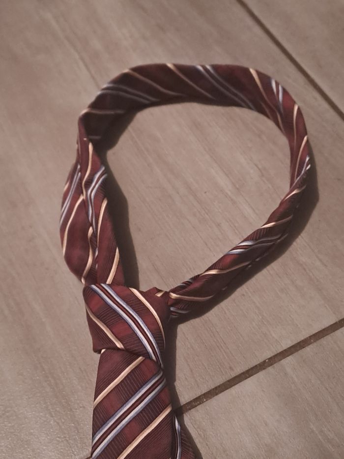 Cravate Bordeaux vintage Frangi - photo numéro 6