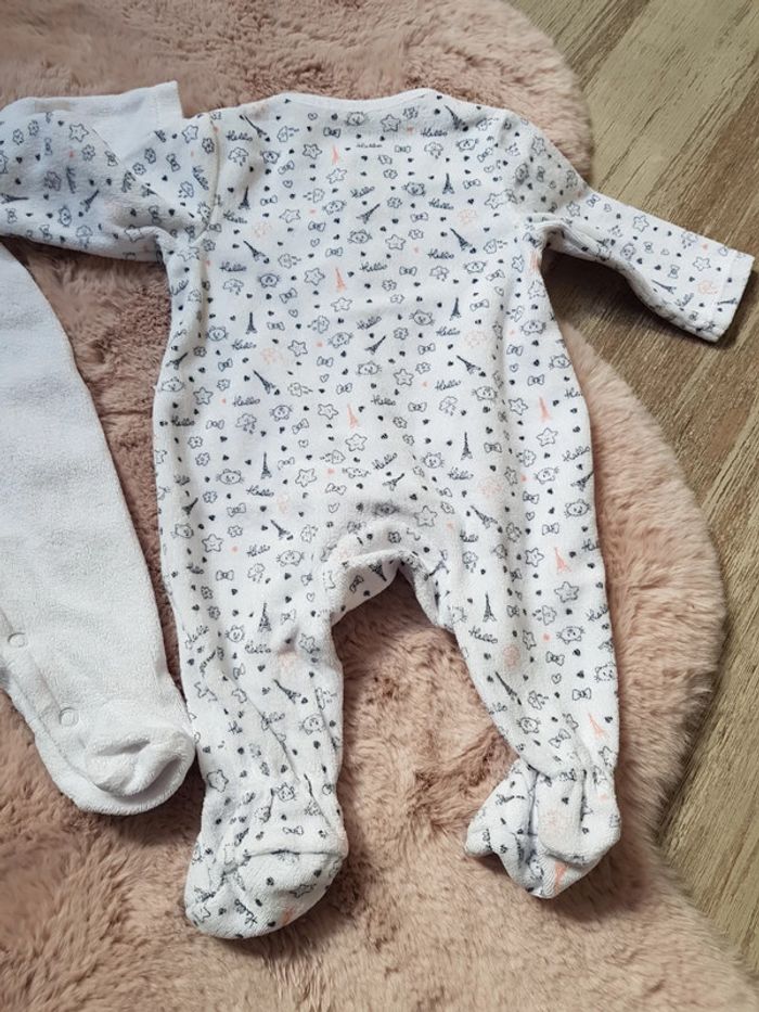 Lot de 2 pyjamas fille 1 mois - photo numéro 6