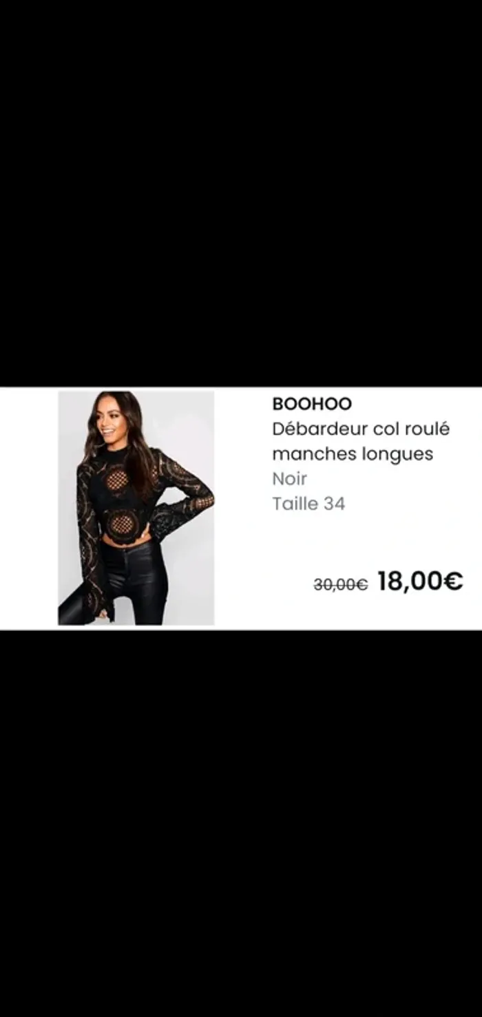 Haut dentelle - photo numéro 3