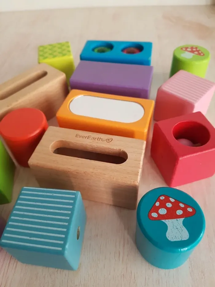 Jouets en bois, blocs sensoriels, oiseaux Janod - photo numéro 5