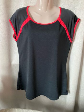 T-shirt de sport gris et rose fluo L tex