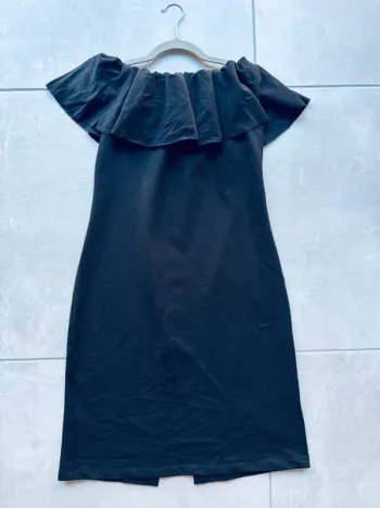 Magnifique robe col bardot Awama noire neuve