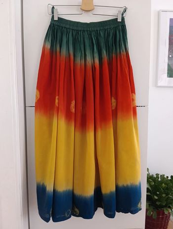 Jupe longue/jupon voile taille élastique tie & Dye
