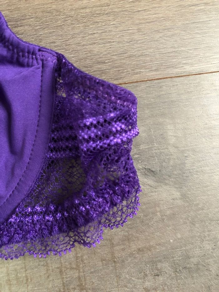 Soutien gorge princesse tam tam taille 90B violet - photo numéro 3