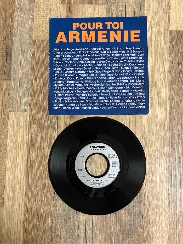 Vinyle 45 tours-Pour toi Arménie