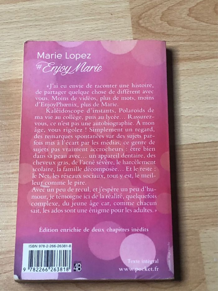 Livre Marie Lopez/Enjoy Phœnix « Enjoy Marie » - photo numéro 2