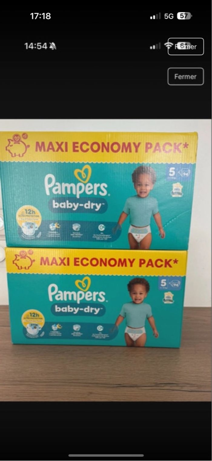 Pampers baby dry taille 5(11-16) kg