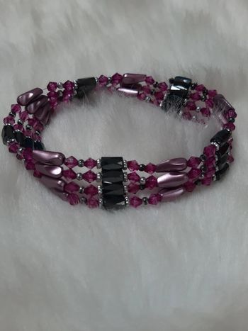 Bracelet ou collier violet