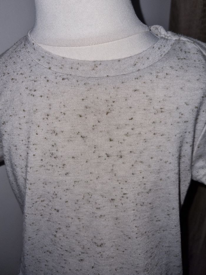 T-shirt court IKKS beige chiné 5 ans - photo numéro 3