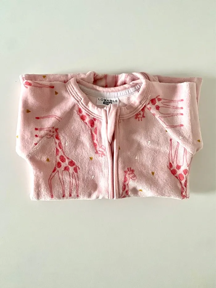 Surpyjama girafe sans/avec pieds Dim taille 3 mois comme neuf - photo numéro 3