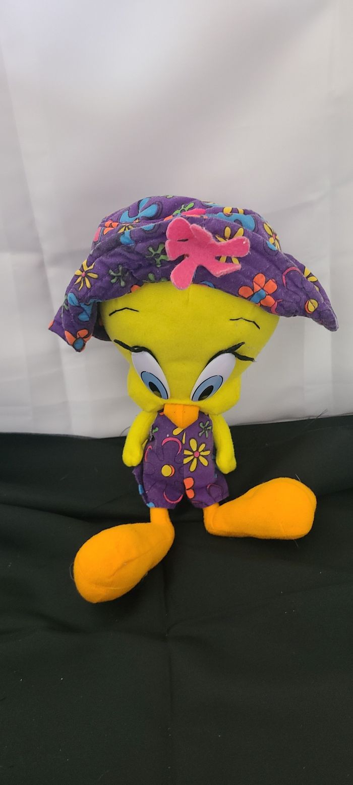 Vintage 1998 Peluche Warner Brothers Looney Tunes Titi oiseau grande 27 - photo numéro 3