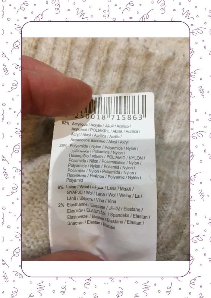 Pull col roulé beige camaïeu - photo numéro 5