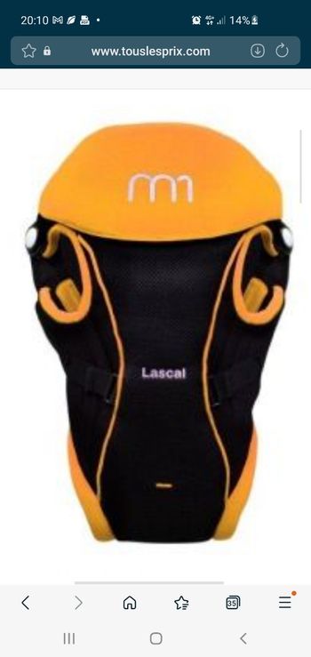 Porte bebe Lascal M1 carrier