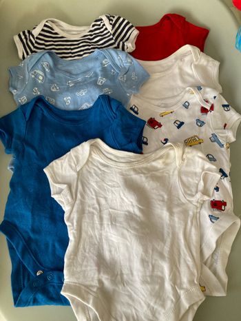 Lots de body manches courtes