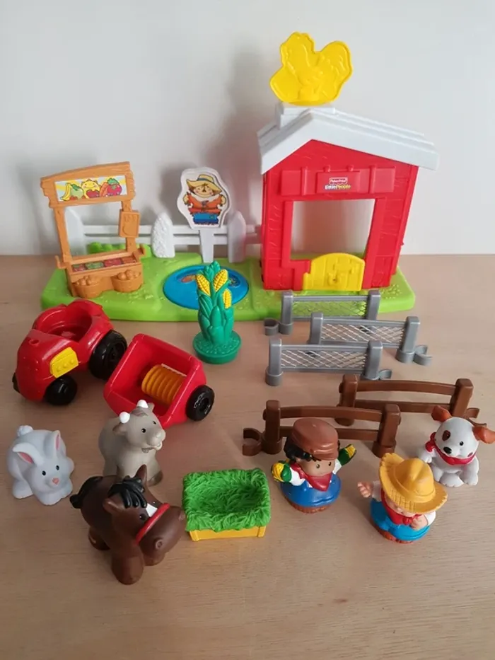 Fisher Price écurie et stand du marché fermier Little people - photo numéro 2