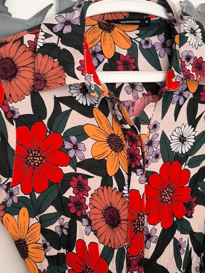 Robe amaretti Monoprix fleuri 36 - photo numéro 6