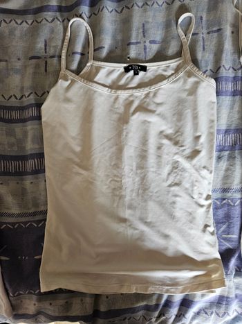 Débardeur fine bretelle blanc