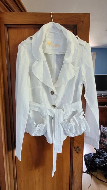 Veste blanche en lin