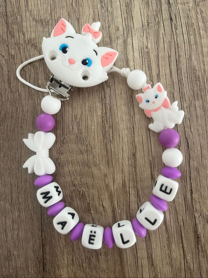 Attache tétine personnalisée Disney Marie ARISTOCHATS - photo numéro 4