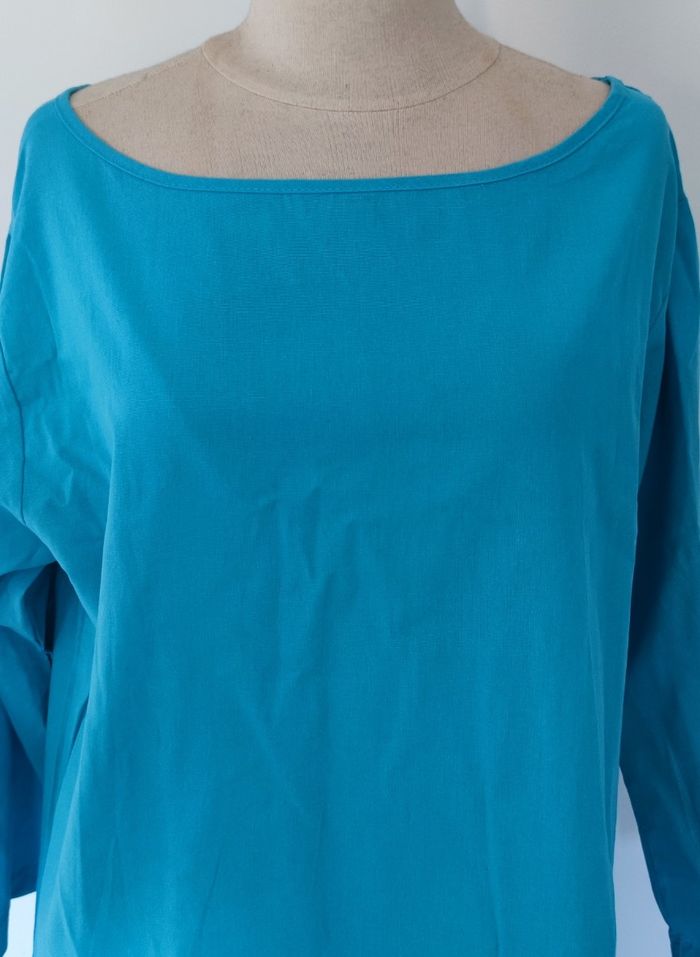 Haut et pantalon ensemble 2 pièces pour femme taille S couleur turquoise robe pour femme - photo numéro 2
