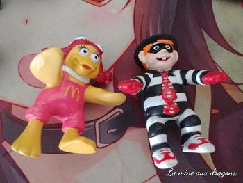 Lot Figurine Jouet McDonald's 1990 Birdie Hamburglar Vintage RARE Toy happy Meal