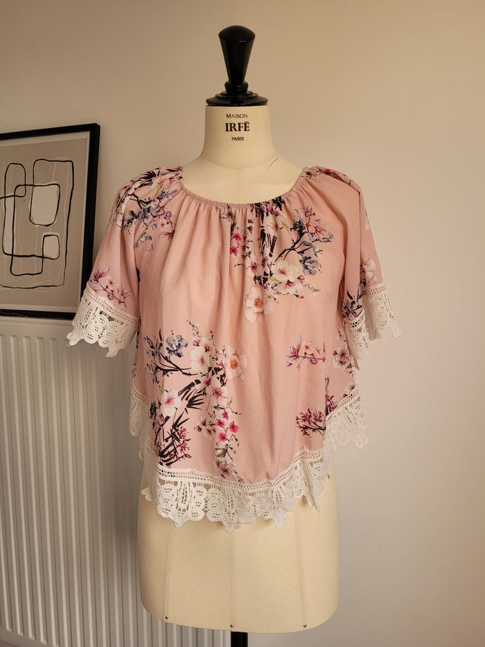 Haut fleuri XS/S