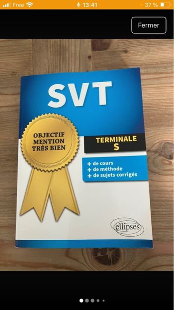 Spécialité SVT terminale Ellipses