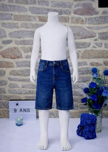 Bermuda en jean bleu Garçon taille 9 ans marque Vertbaudet 🎸