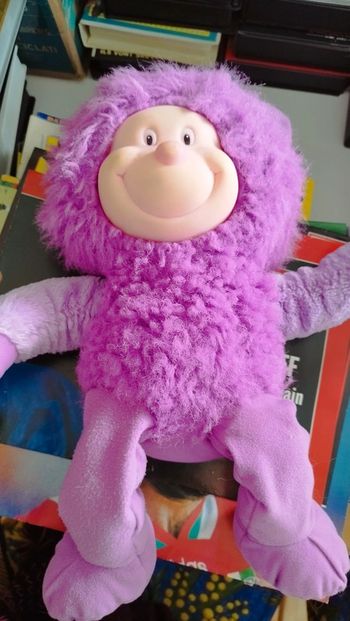 Rainbow Brite IQ Lutin doudou peluche violet purple vintage plush doll Blondine