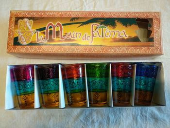 6 verres à thé La Main de Fatima