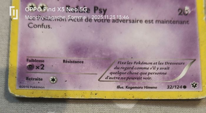 Lot 2 Cartes Pokémon base 2016 - photo numéro 3