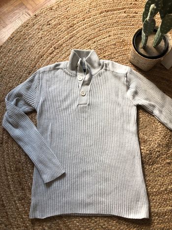 Pull gris clair coton La redoute
