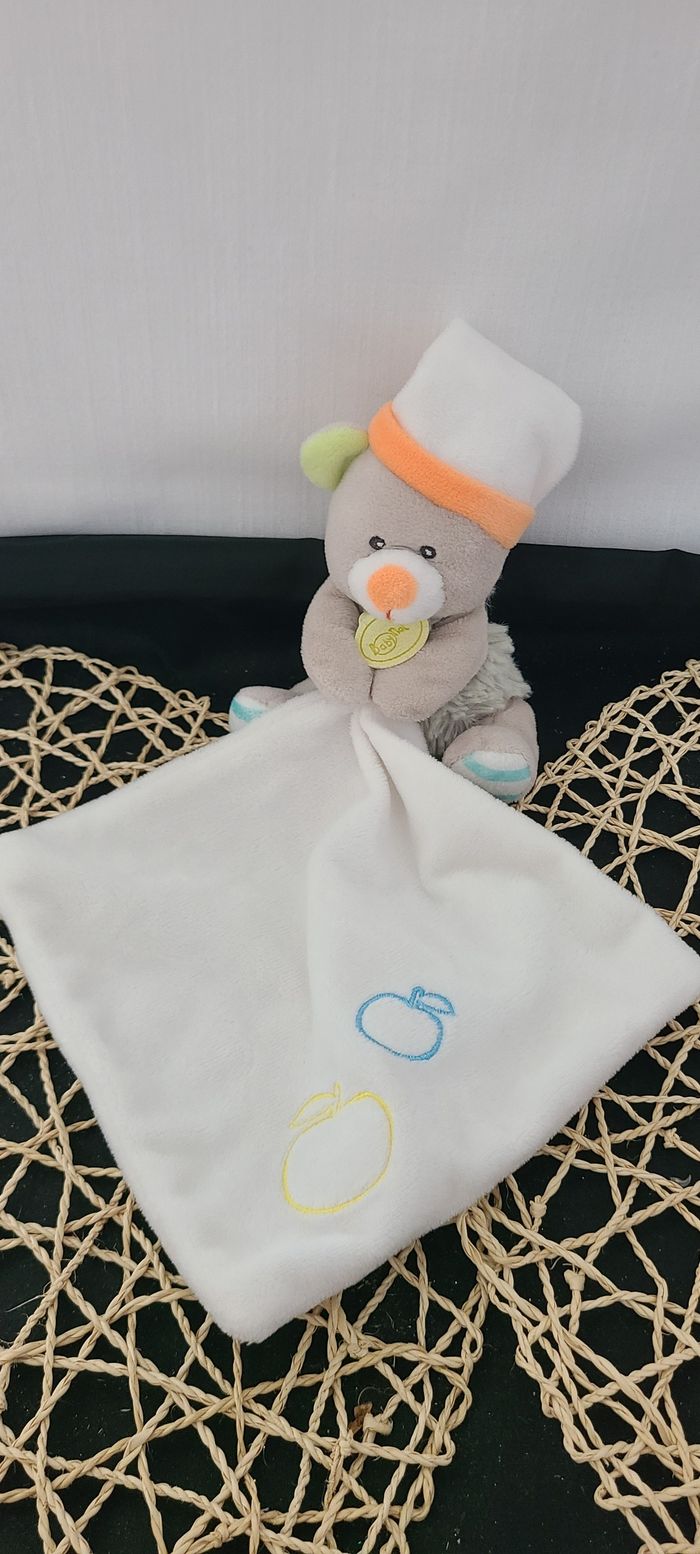 Baby nat' doudou pantin oscar l'ourson gris petit modèle