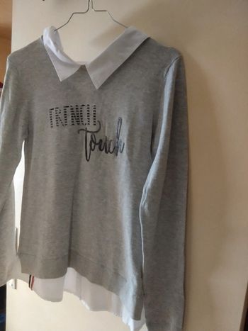 Pull chemisier. Fabrication française (D19)