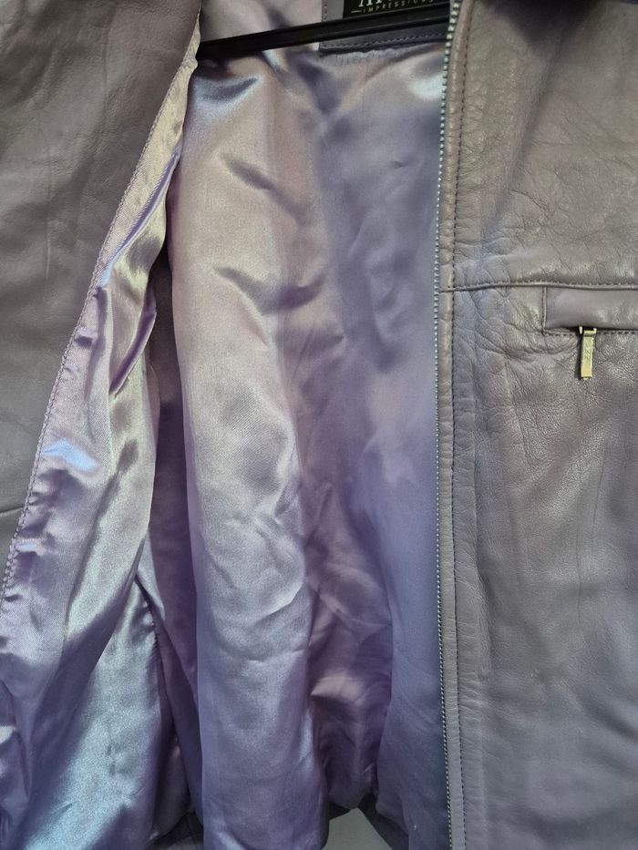Veste cuir violet TU - photo numéro 2
