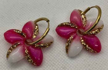 Boucles d'oreilles faites mains 